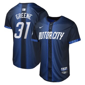 Detroit Tigers Nike Limited City Connect Jersey - Navy - Riley Greene - Youth